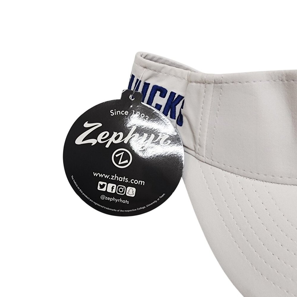 Vancouver Canucks NHL Licensed White Visor Hat By Zephyr - Picture 3 of 7